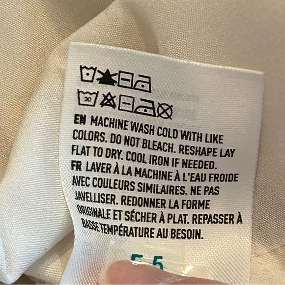 American Eagle Outfitters Patchwork Swing Dress Sz XS AE Back Tie Pockets Lined - Picture 7 of 7